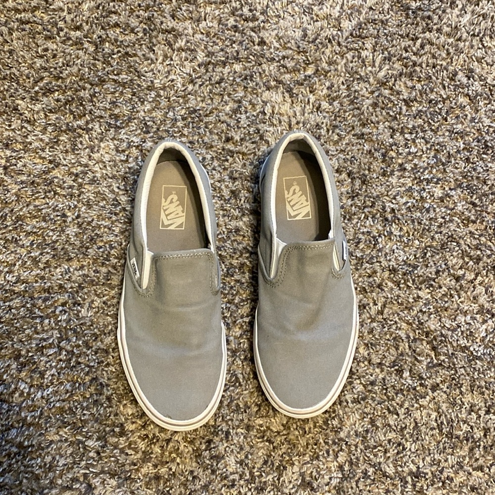 Men’s Light Gray Slip-on Vans